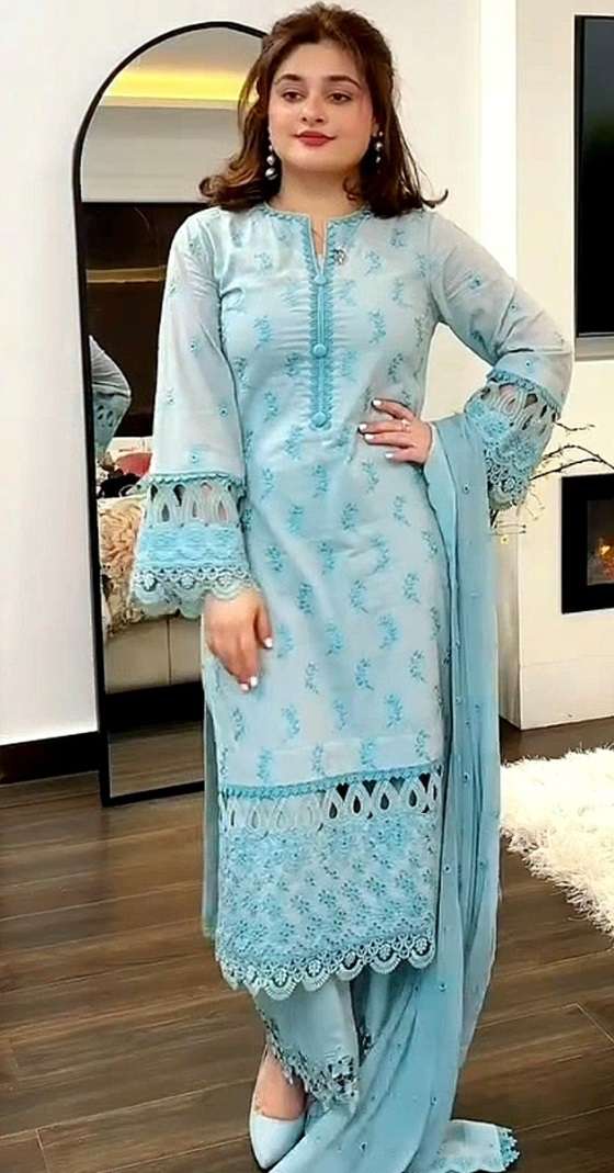 D No -634 Semi Stitched Anamsa